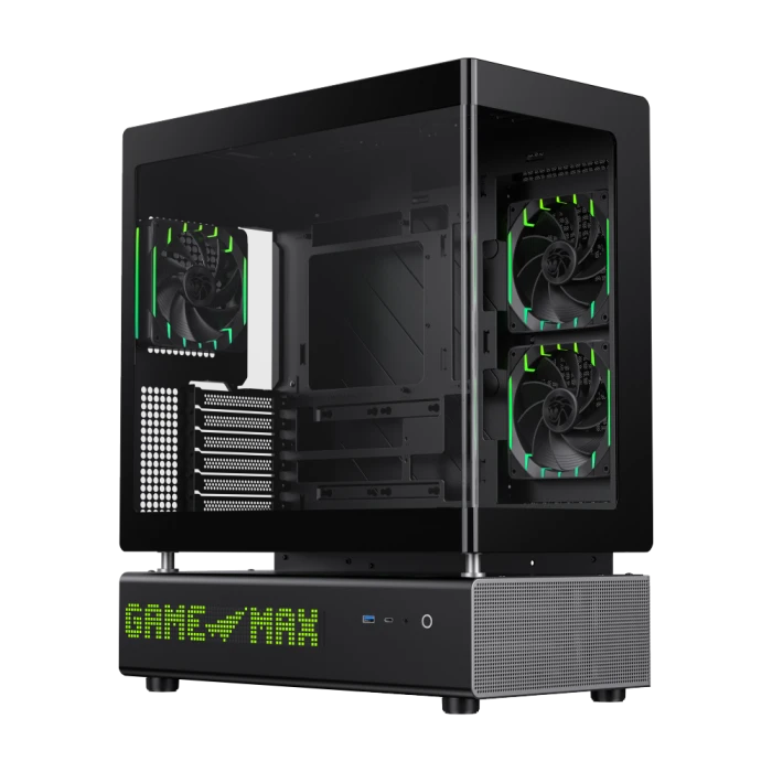 Корпус GameMax N90 BG черный, Mid-Tower