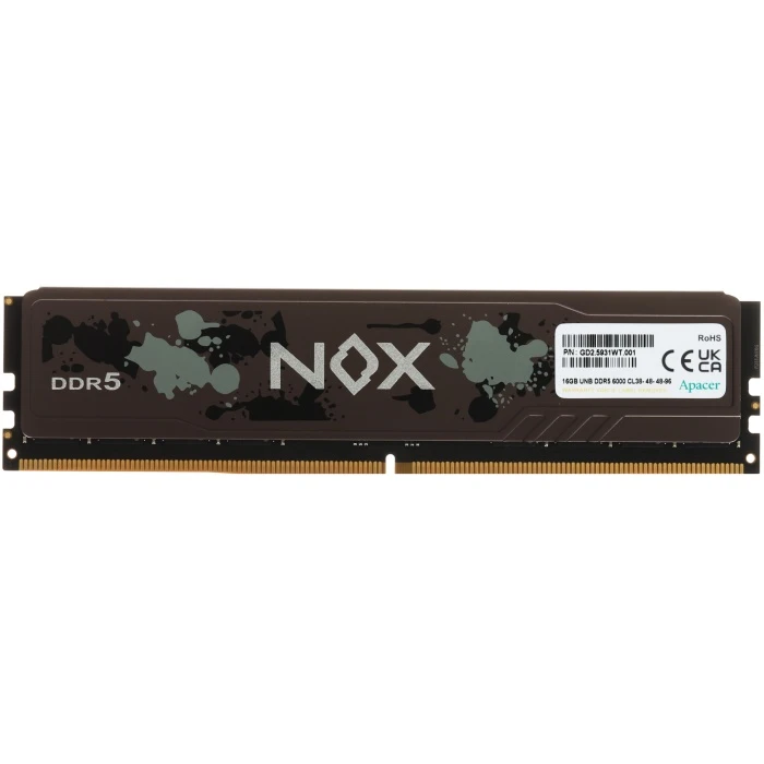 Оперативная память Apacer NOX 16Gb 6000Mhz, AH5U16G60C622MBAA-1