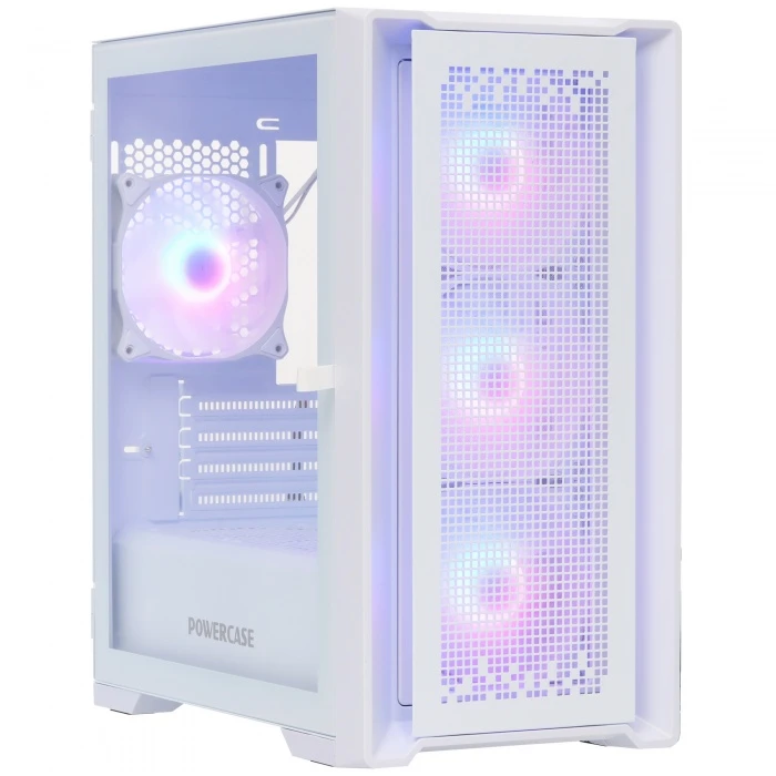 Корпус PowerCase ByteFlow Micro белый, Mini-Tower