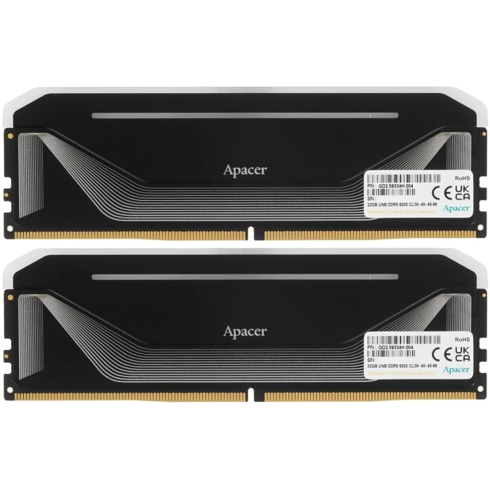 Серверная оперативная память Apacer NOX RGB 64Gb 6000Mhz, KIT 2*32Gb, AH5U64G60C622NBAA-2