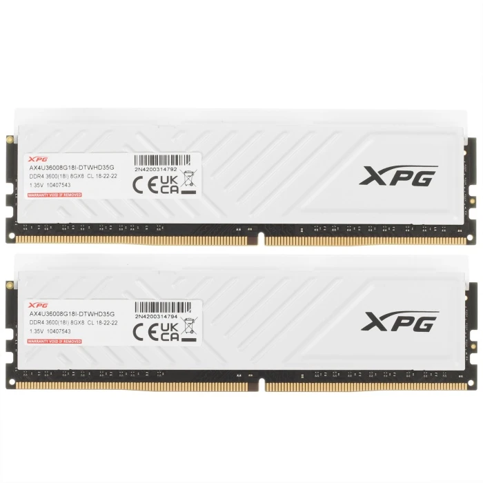 Оперативная память ADATA XPG SPECTRIX D35G RGB 16Gb 3600Mhz, KIT 2*8Gb, AX4U36008G18I-DTWHD35G