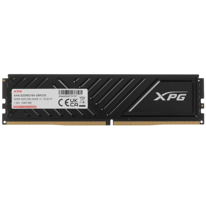 Оперативная память ADATA XPG GAMMIX D35 8Gb 3200Mhz, AX4U32008G16A-SBKD35