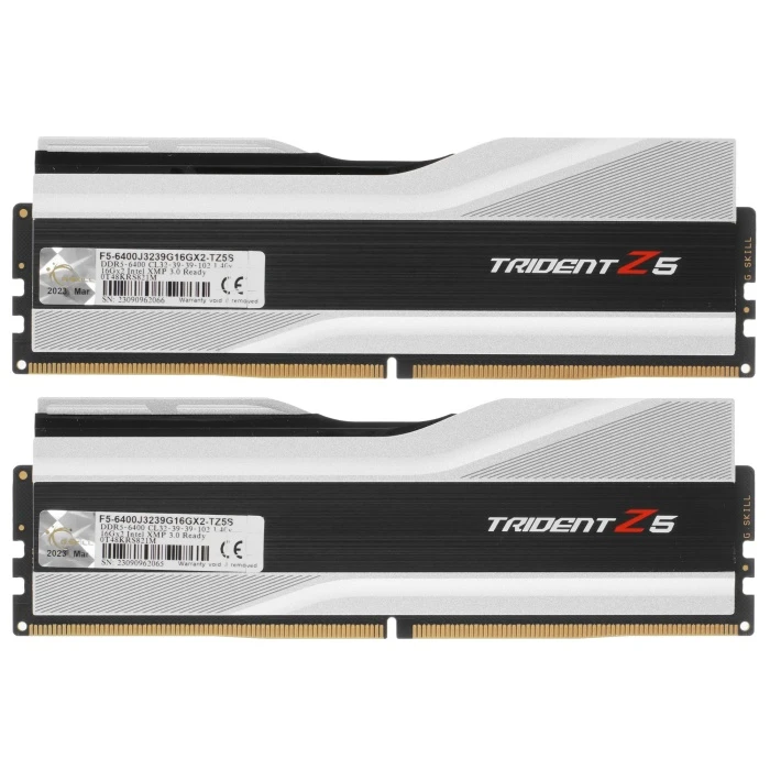 Оперативная память G.Skill Trident Z5 32Gb 6400Mhz, KIT 2*16Gb, F5-6400J3239G16GX2-TZ5S