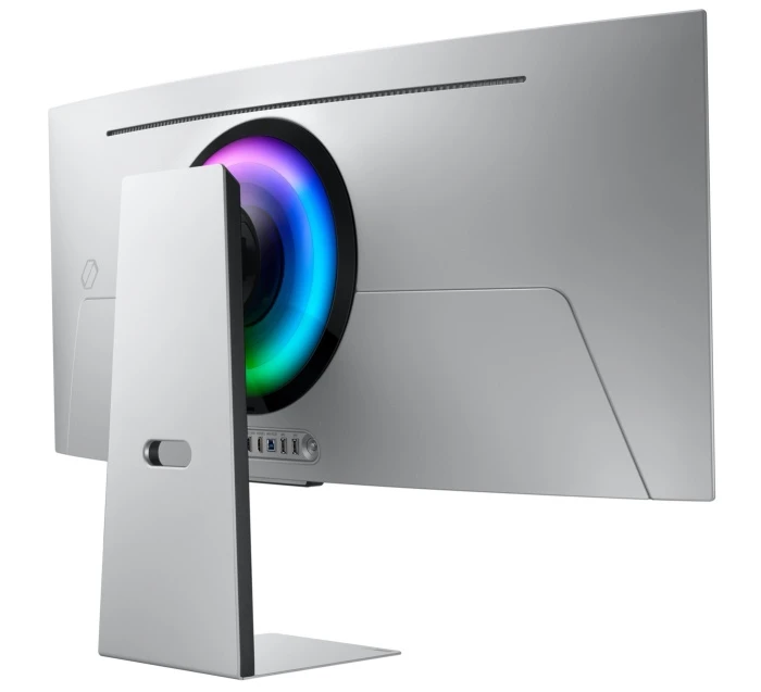 Монитор Samsung Odyssey G8 G85SD S34DG852SI, 34", серебристый