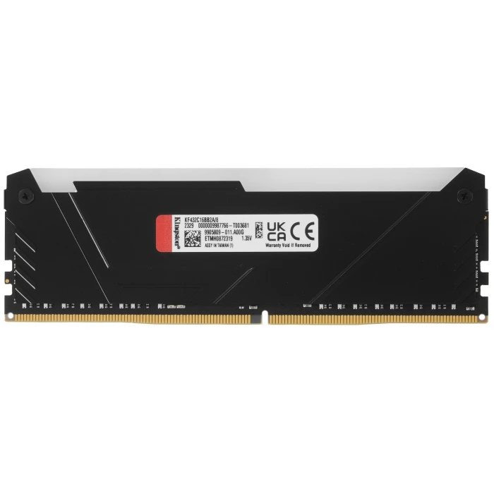 Оперативная память Kingston FURY Beast Black RGB 8Gb 3200Mhz, KF432C16BB2A/8