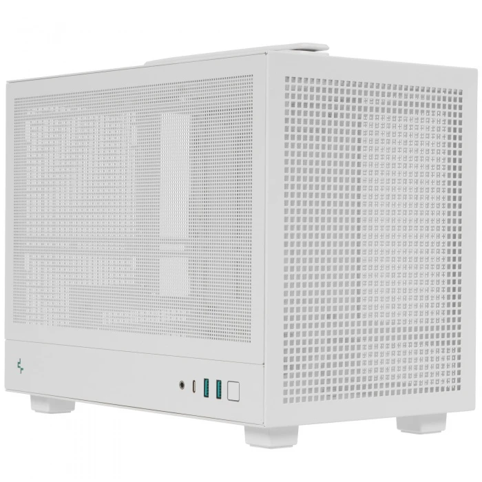 Корпус DEEPCOOL CH160 MESH белый, Mini-Tower