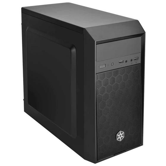 Корпус SilverStone Precision PS16 черный, Mini-Tower