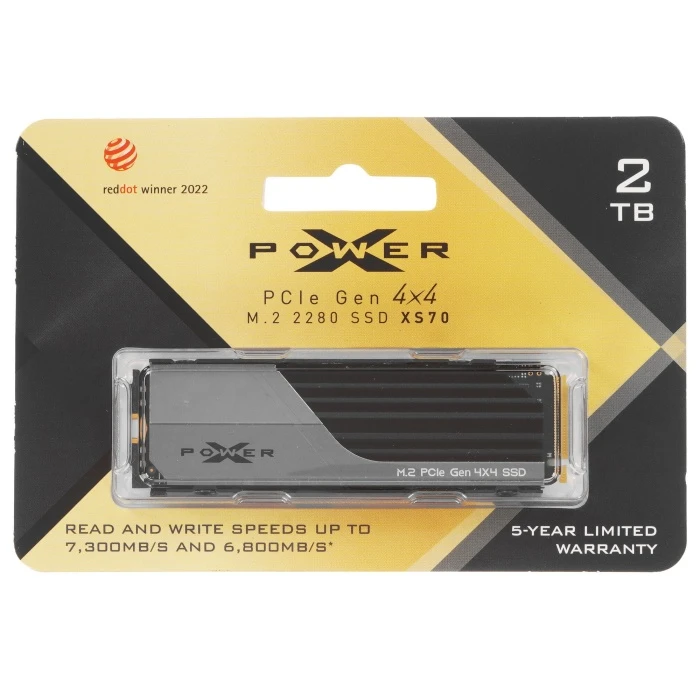 SSD накопитель SiliconPower XS70 2Tb M.2 NVMe, SP02KGBP44XS7005