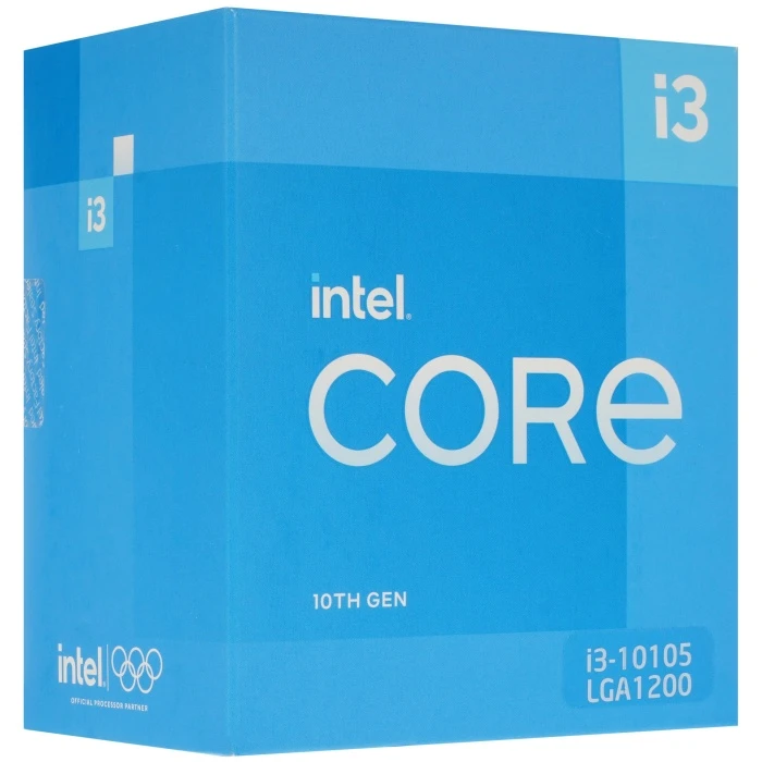 Процессор Intel Core i3-10105, BOX, LGA 1200