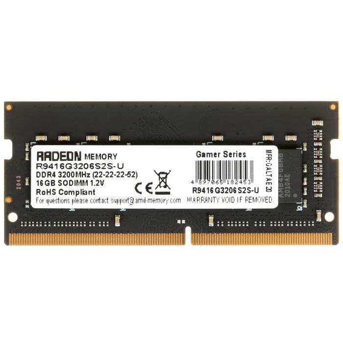 Оперативная память AMD Radeon R7 16Gb 3200Mhz, R9416G3206S2S-U