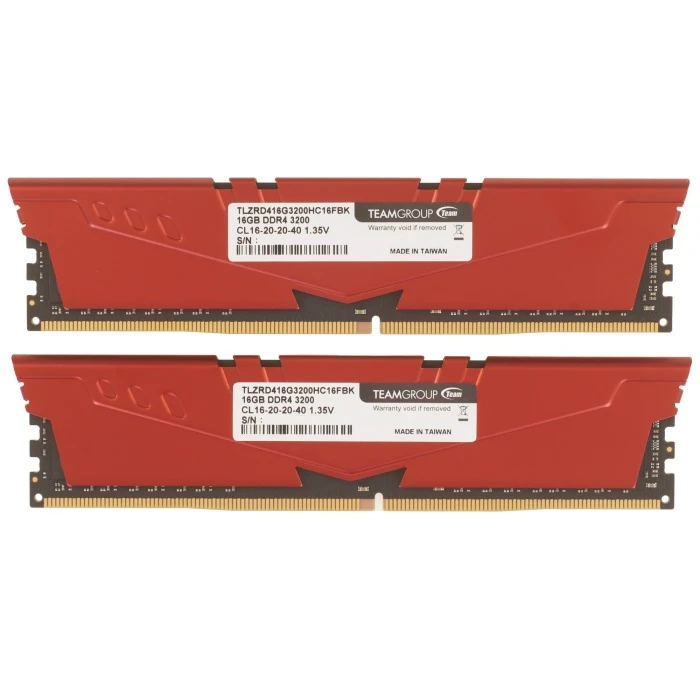 Оперативная память Team Group T-Force Vulcan Z 32Gb 3200Mhz, KIT 2*16Gb, TLZRD432G3200HC16FDC01