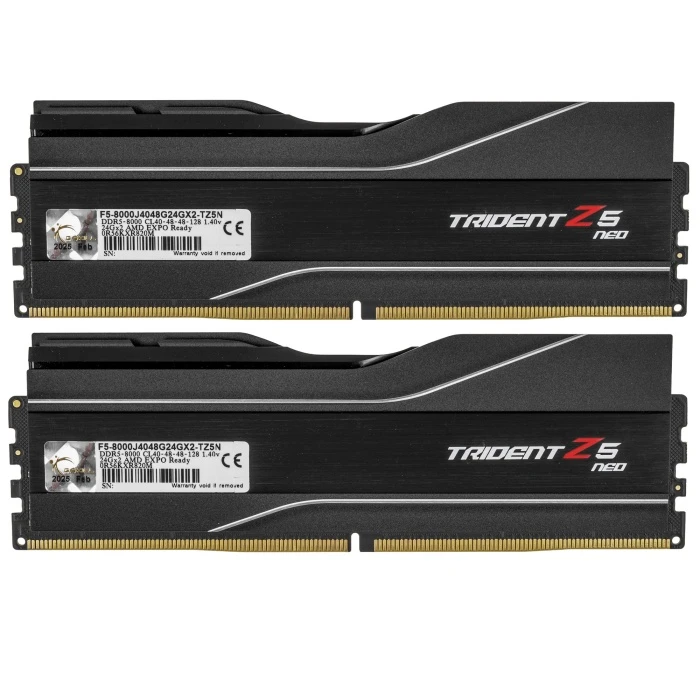 Оперативная память G.Skill Trident Z5 Neo 48Gb 8000Mhz, KIT 2*24Gb, F5-8000J4048G24GX2-TZ5N