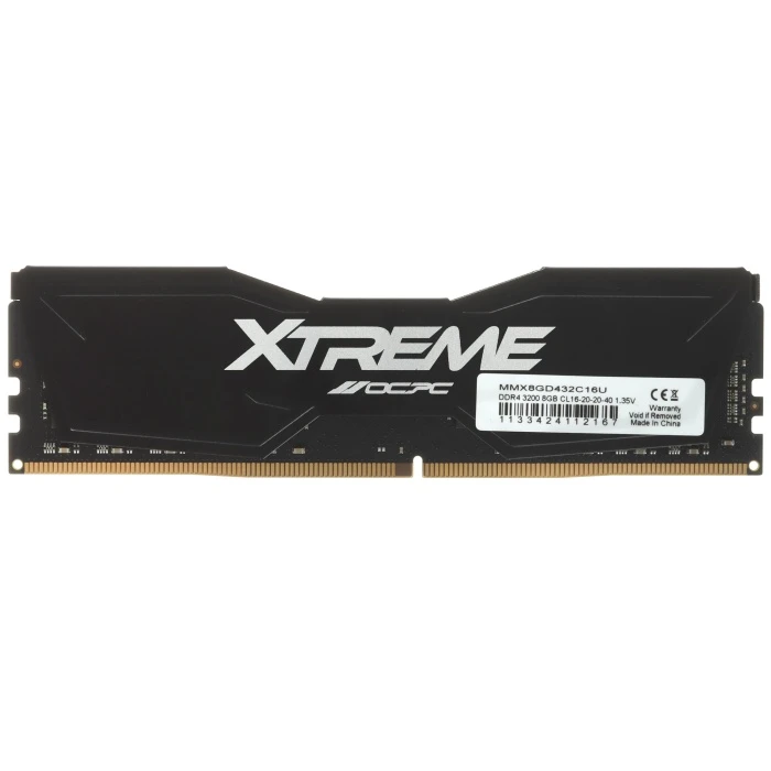 Оперативная память OCPC XT II BLACK 8Gb 3200Mhz, MMX8GD432C16U