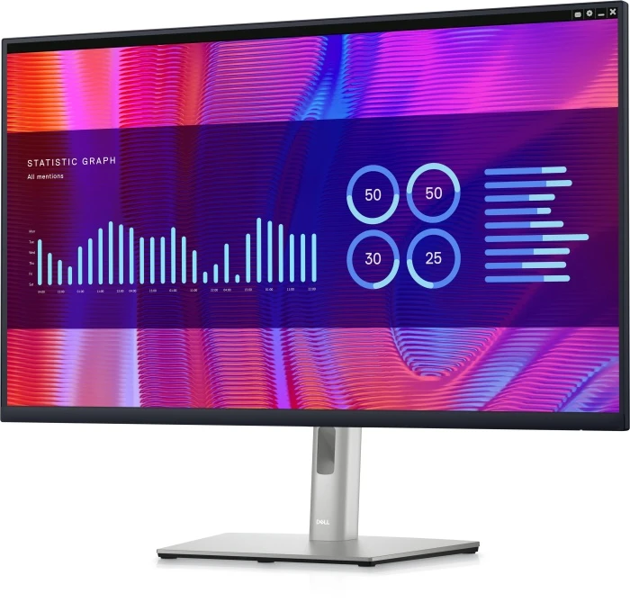 Монитор Dell P3223DE, 31.5", серебристый