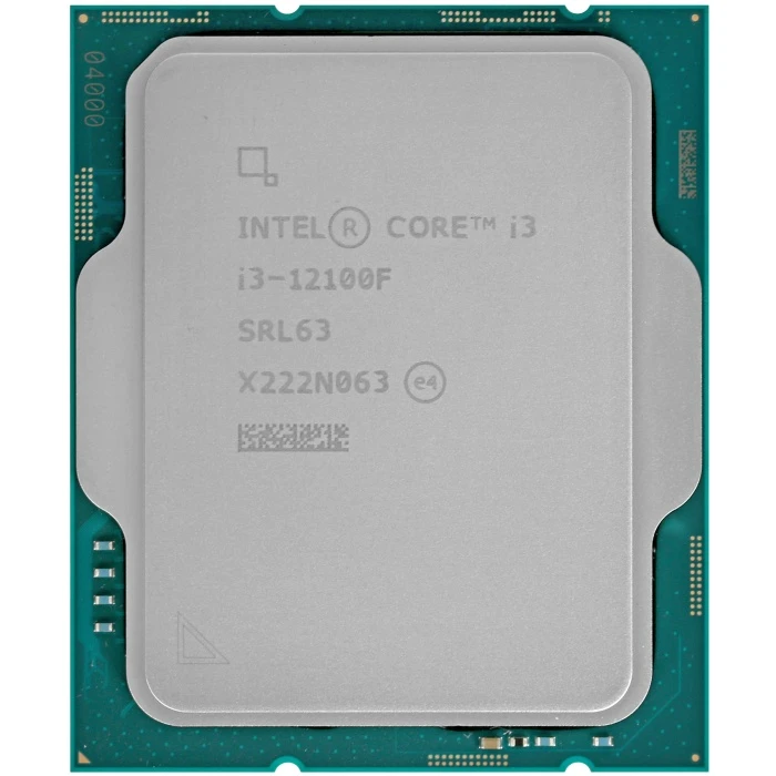 Процессор Intel Core i3-12100F, OEM, LGA 1700