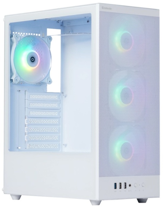 Корпус Defender RaptorX белый, Mid-Tower