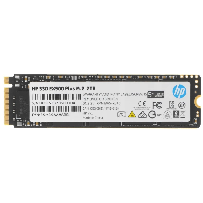 SSD накопитель HP EX900 Plus 2Tb M.2 NVMe, 35M35AA#ABB