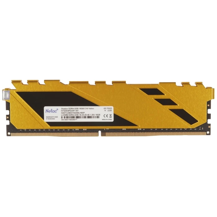 Оперативная память Netac Shadow 16Gb 3200Mhz, NTSDD4P32SP-16Y