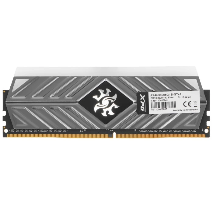 Оперативная память ADATA XPG SPECTRIX D41 RGB 8Gb 3600Mhz, AX4U36008G18I-ST41