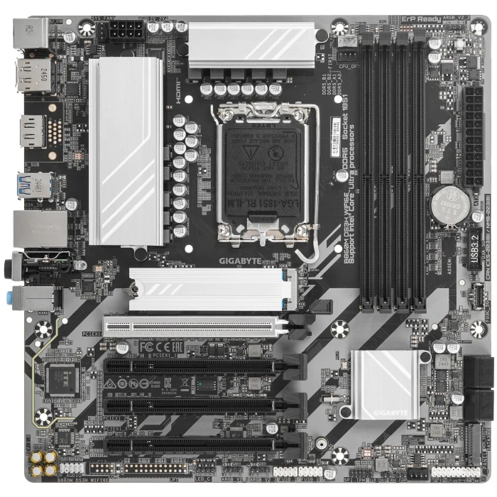 Мат. плата GIGABYTE B860M DS3H WIFI6E, LGA 1851