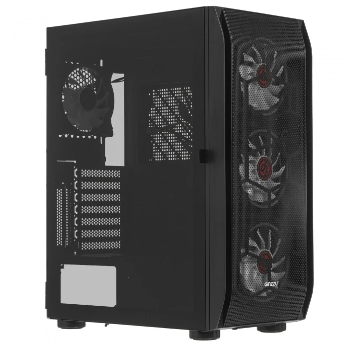 Корпус GiNZZU GL300 черный, Mid-Tower