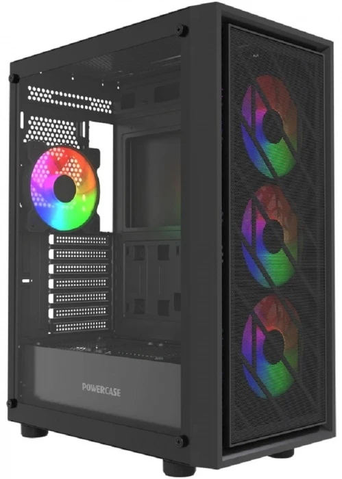 Корпус PowerCase Mistral EA16 черный, Mid-Tower