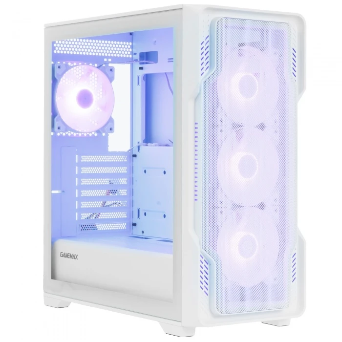 Корпус GameMax Siege WH белый, Mid-Tower
