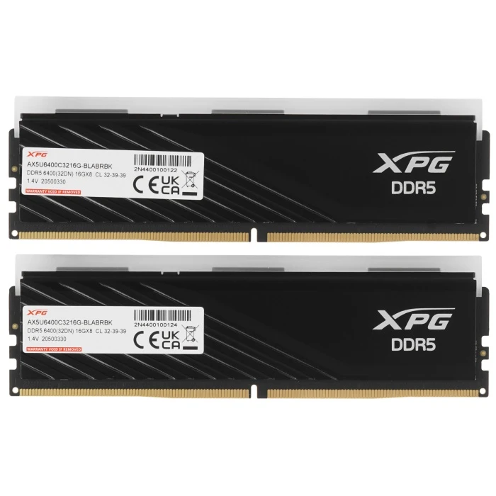 Оперативная память ADATA XPG Lancer Blade RGB 32Gb 6400Mhz, KIT 2*16Gb, AX5U6400C3216G-DTLABRBK