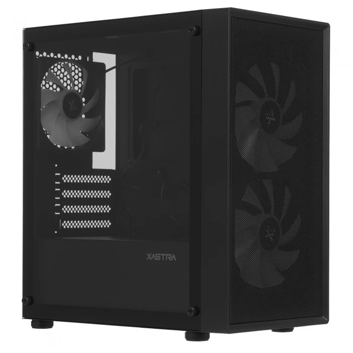 Корпус XASTRA A305M 3FRGB черный, Mini-Tower