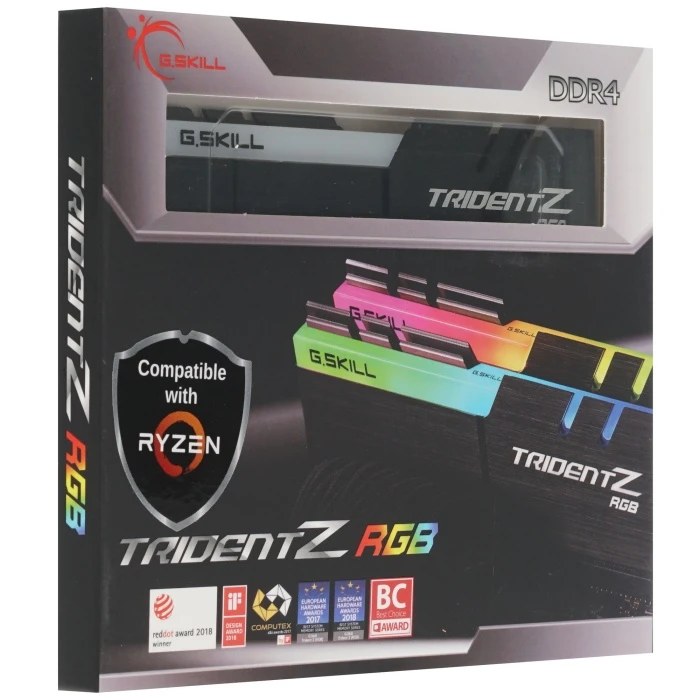 Оперативная память G.Skill Trident Z RGB (AMD) 16Gb 3200Mhz, KIT 2*8Gb, F4-3200C16D-16GTZRX