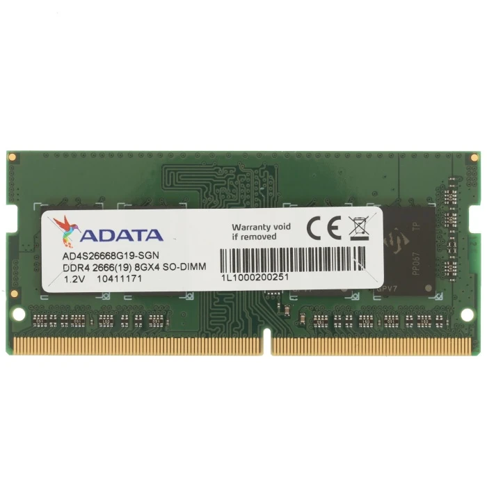 Оперативная память ADATA 8Gb 2666Mhz, AD4S26668G19-SGN