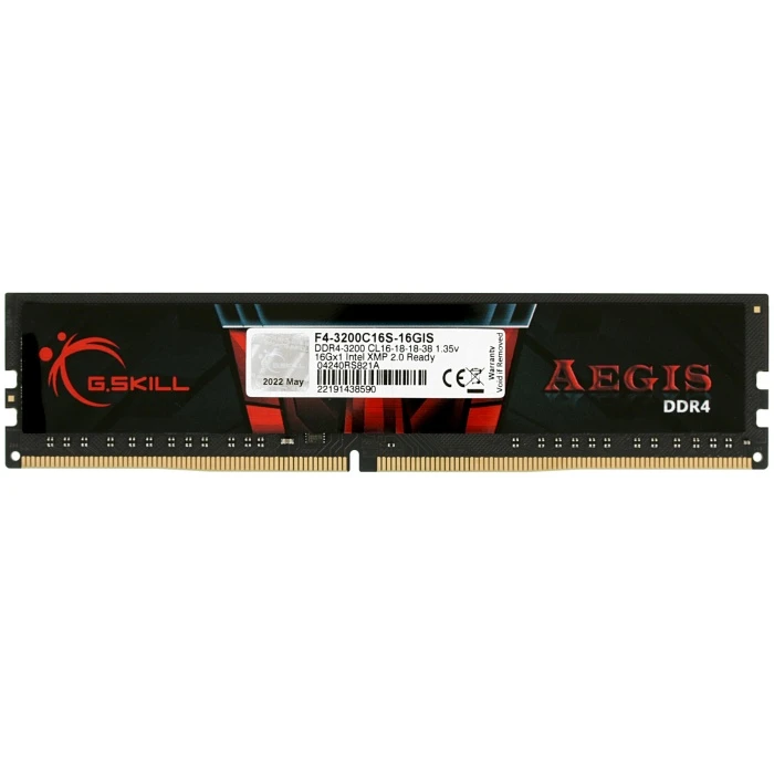Оперативная память G.Skill Aegis 16Gb 3200Mhz, F4-3200C16S-16GIS