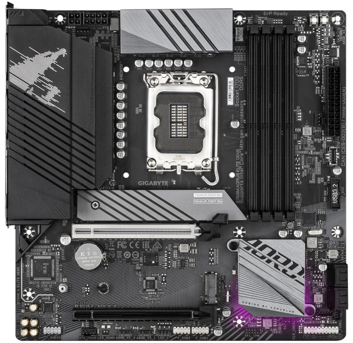 Мат. плата GIGABYTE B760M AORUS ELITE GEN5, LGA 1700