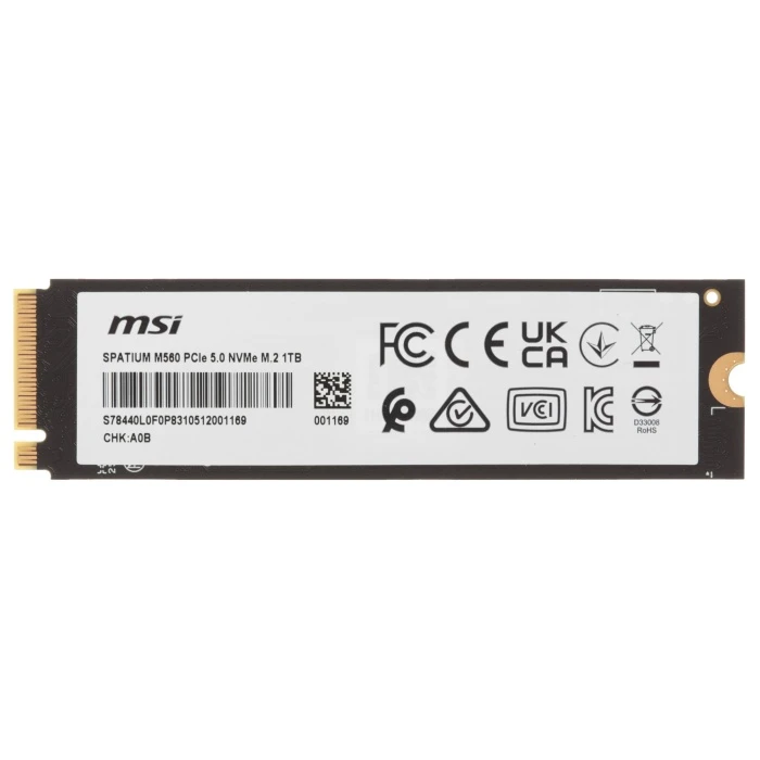 SSD накопитель MSI SPATIUM M560 1Tb M.2 NVMe, S78-440L0F0-P83