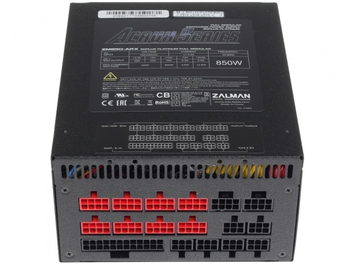 Блок питания ZALMAN ARX 850W черный, ZM850-ARX