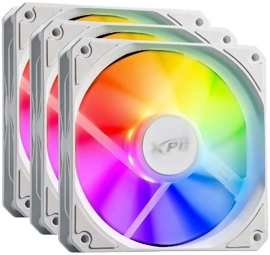 Комплект реверсных вентиляторов ADATA XPG VENTO R 120 ARGB PWM белый, VENTOR120ARGBPWM3C-WHCWW