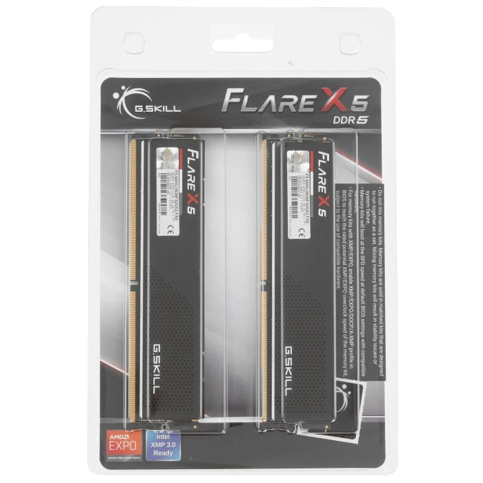 Оперативная память G.Skill Flare X5 64Gb 6000Mhz, KIT 2*32Gb, F5-6000J3636F32GX2-FX5