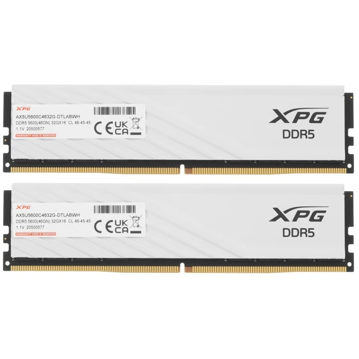 Оперативная память ADATA Lancer Blade 64Gb 5600Mhz, KIT 2*32Gb, AX5U5600C4632G-DTLABWH