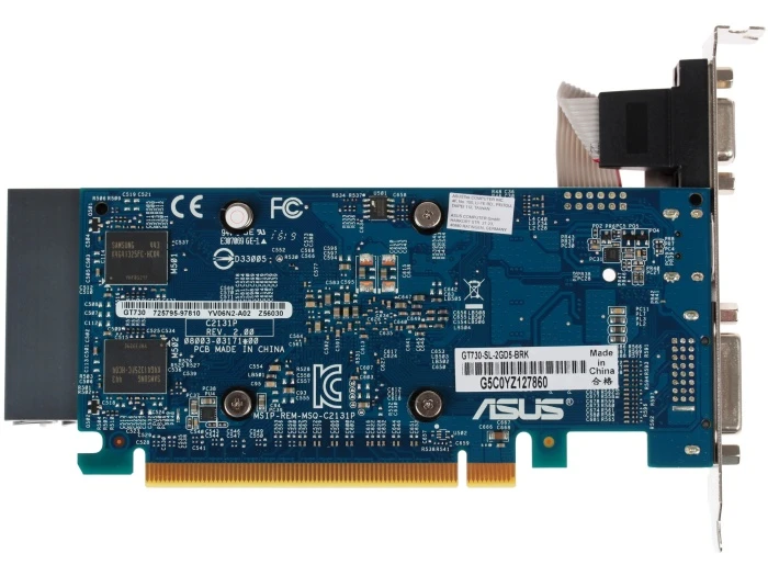 Видеокарта ASUS GeForce GT 730 Silent LP 2Gb