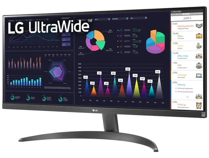Монитор LG UltraWide 34WQ500-B, 34", черный