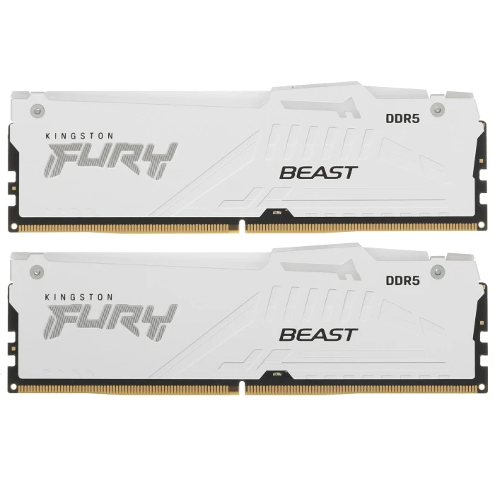 Оперативная память Kingston FURY Beast White RGB 32Gb 6000Mhz, KIT 2*16Gb, KF560C30BWEAK2-32
