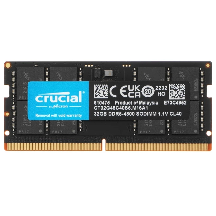 Оперативная память Crucial 32Gb 4800Mhz, CT32G48C40S5