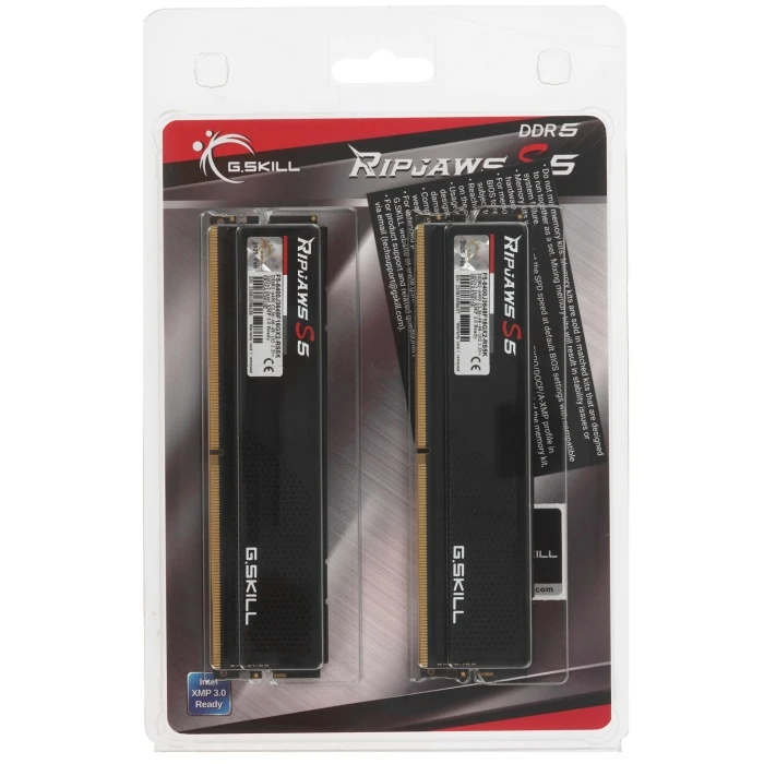 Оперативная память G.Skill Ripjaws S5 32Gb 6400Mhz, KIT 2*16Gb, F5-6400J3648F16GX2-RS5K