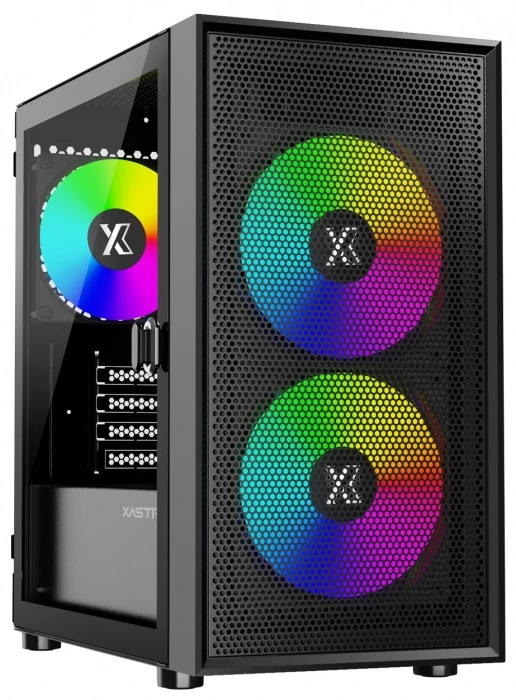 Корпус XASTRA A305M 3ARGB черный, Mini-Tower