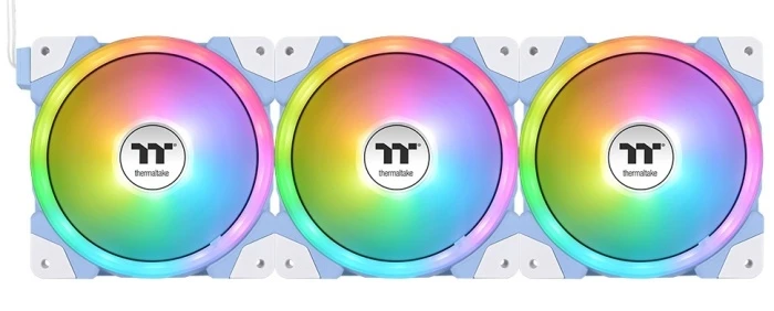 Комплект вентиляторов Thermaltake SWAFAN EX12 ARGB Sync PC Cooling Fan Hydrangea Blue TT Premium Edition голубой, CL-F183-PL12BU-A