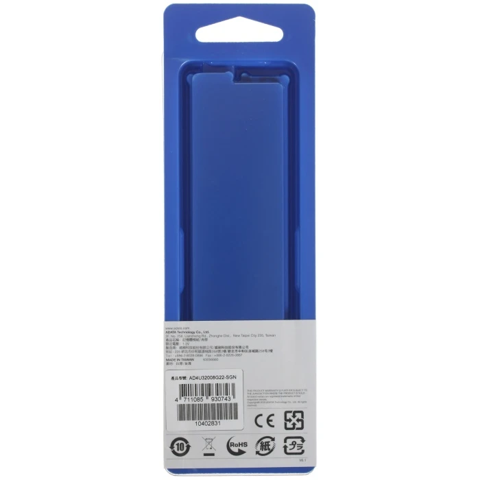 Оперативная память ADATA Premier 8Gb 3200Mhz, AD4U32008G22-SGN
