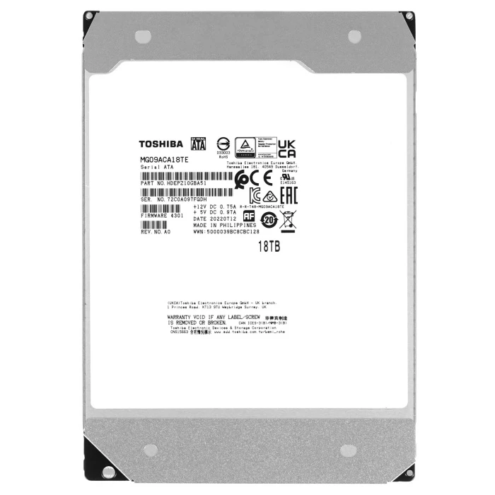 HDD диск Toshiba MG09 18Tb 3.5", MG09ACA18TE