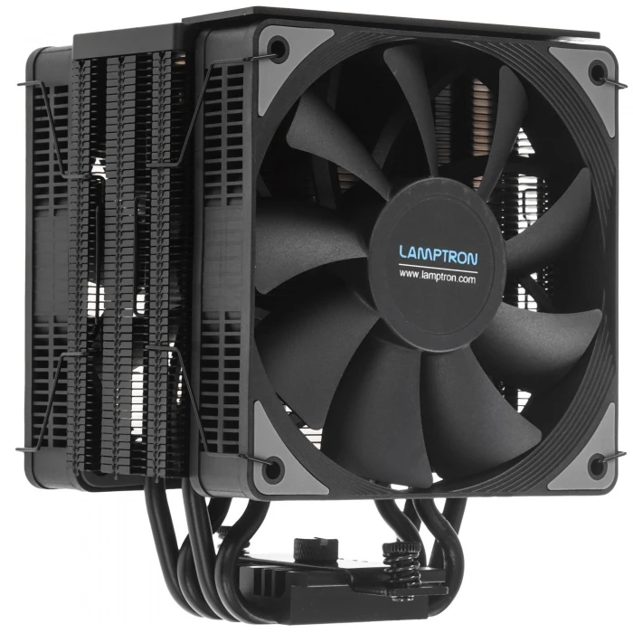 Кулер Lamptron DT12 черный, LAMP-DT122P4UB