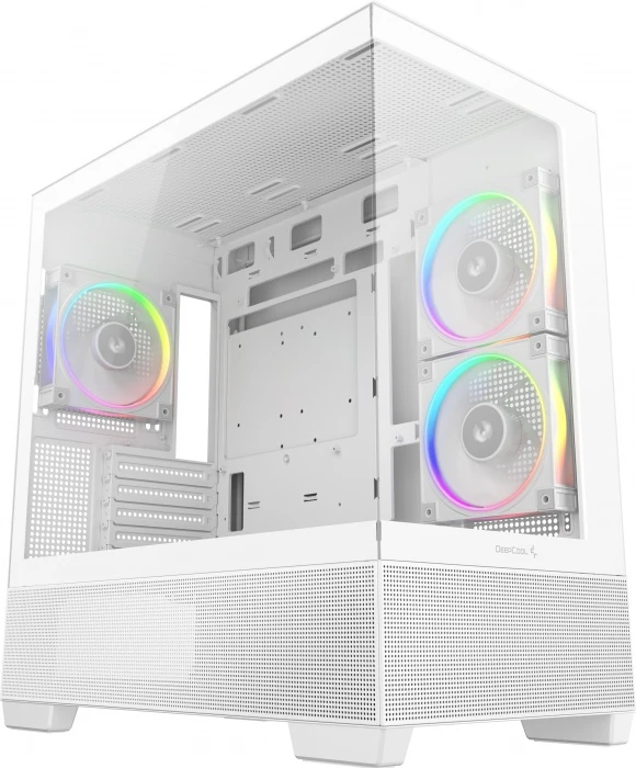 Корпус DEEPCOOL CG380 3F белый, Mini-Tower