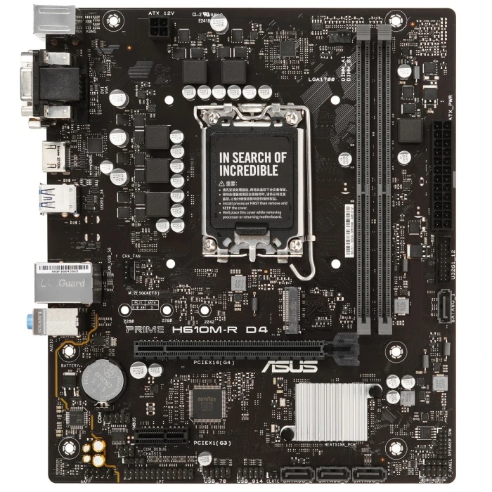 Мат. плата ASUS PRIME H610M-R D4, LGA 1700